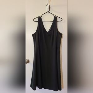 Michel Studio Plus Size Classic Black Midi Dress